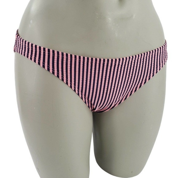Xhilaration Other - Cheeky Striped Bikini Bottom Juniors 3/5 Womens 0/2 Pink Black Xhilaration
